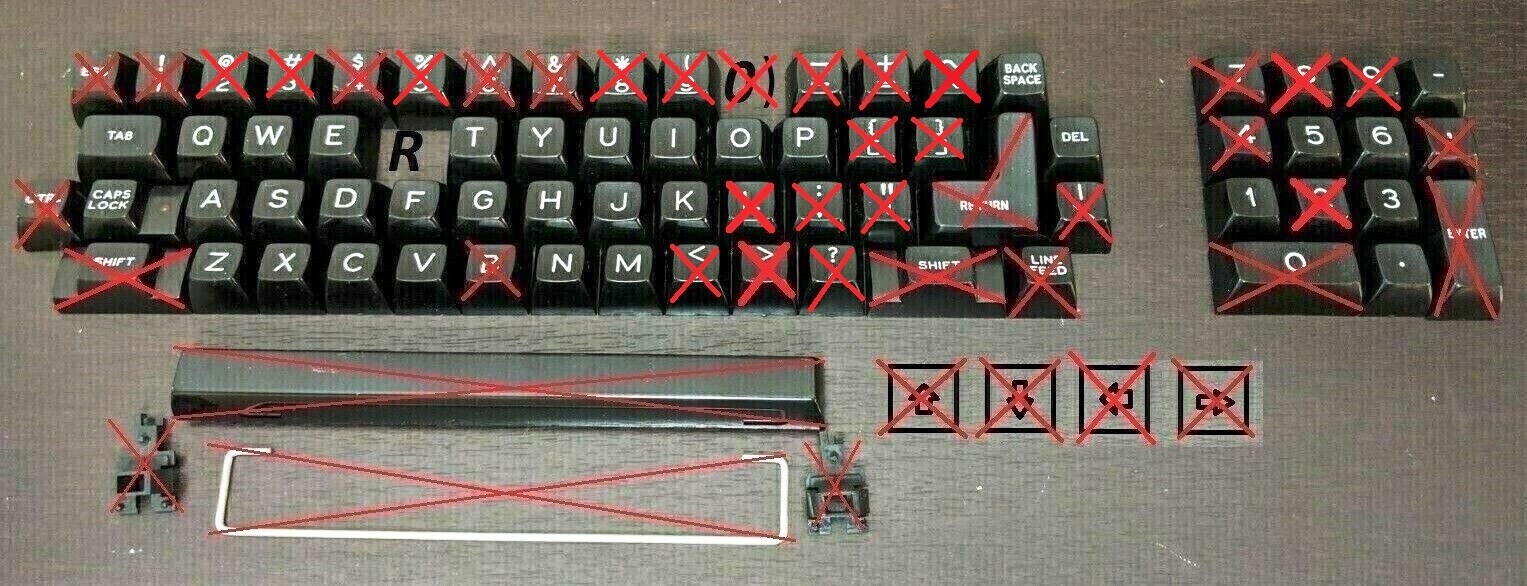 Kaypro 2 II 4 IV 2X 10 Black Keyboard Key cap Keycap Low Cost!