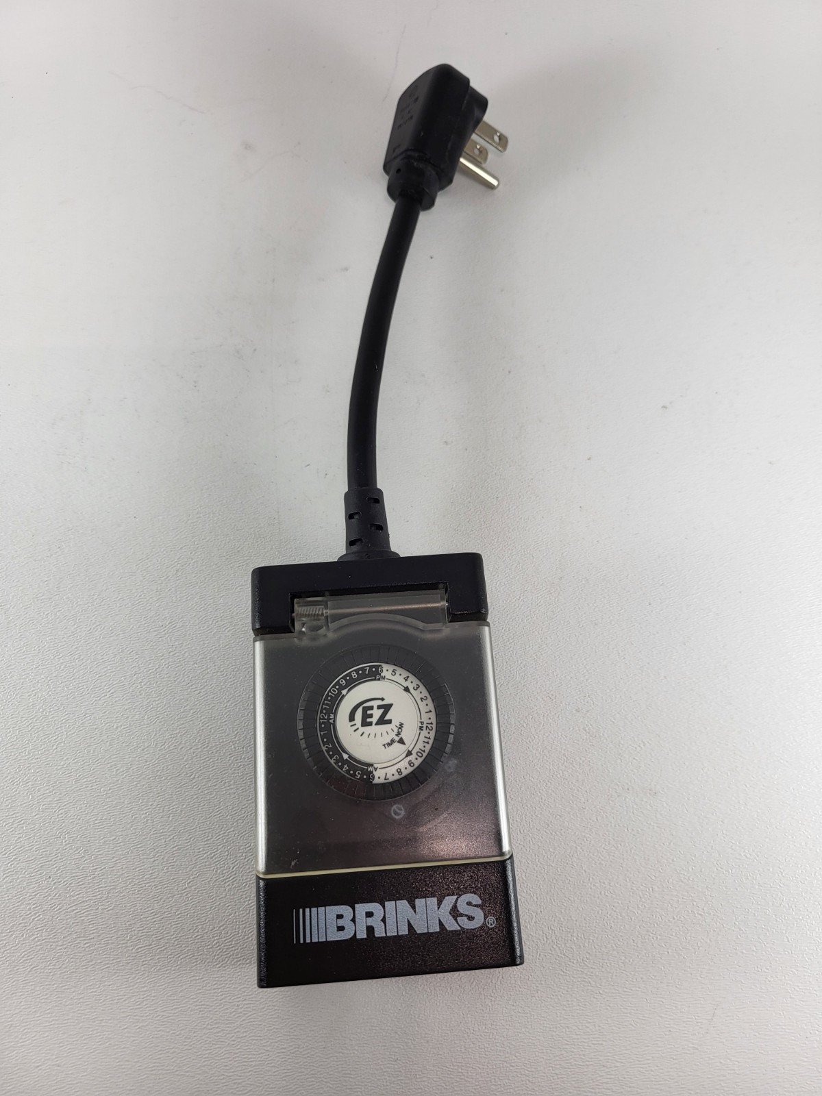 Outdoor Plug-In Timer Weatherproof Raintight Mechanical Clear Lid Brinks 42-1015