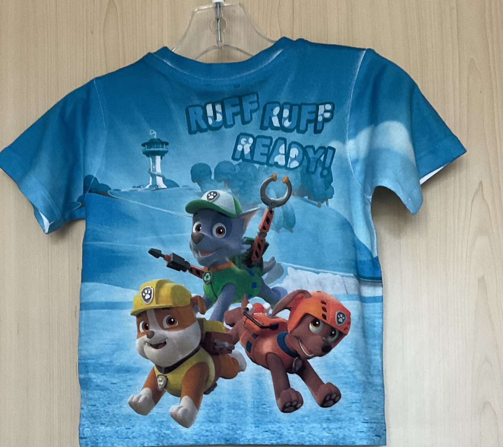 Paw Patrol T Shirt. 1-2 Years. 100% Polyester. Graphic Design Both Sides.