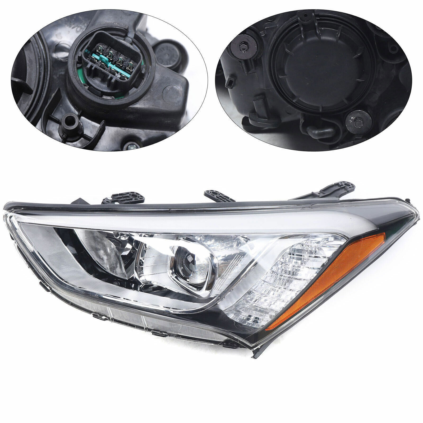 FOR 2013 2014 2015 2016 Hyundai Santa Fe Headlight Headlamp Left Driver Side LH