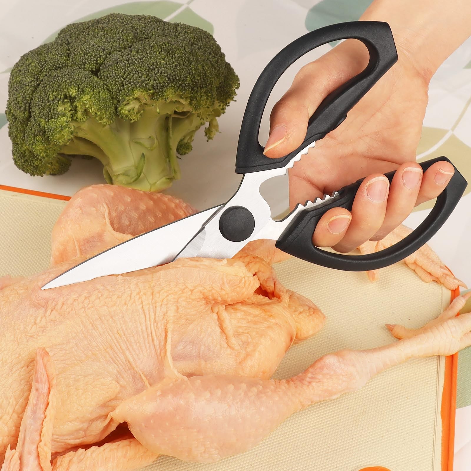 Kitchen Scissors, Heavy Duty Kitchen Shears with Sharp Stainless Steel Blades...