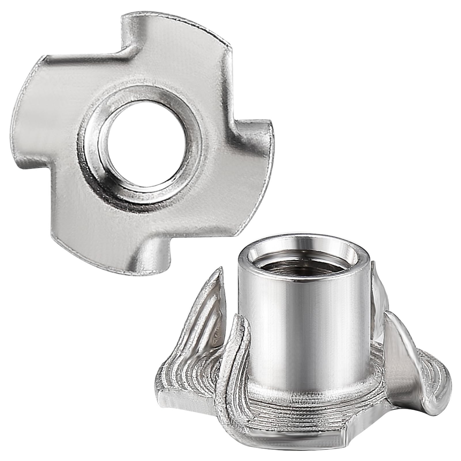 Wensilon 50pcs M8x11 T-nut 304 Stainless Steel Four-jaw - for Home, Hotel Out...