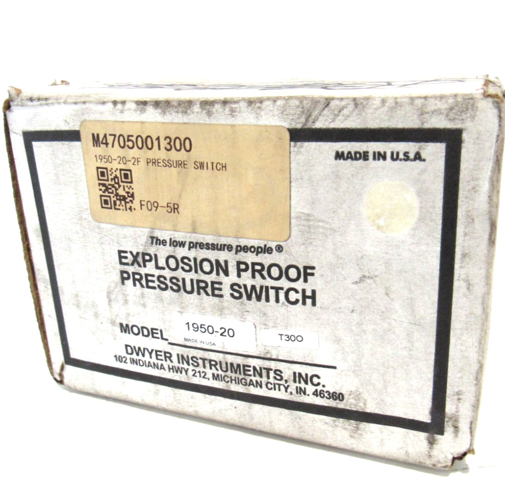 NEW DWYER 1950-20-2F PRESSURE SWITCH 1950202F