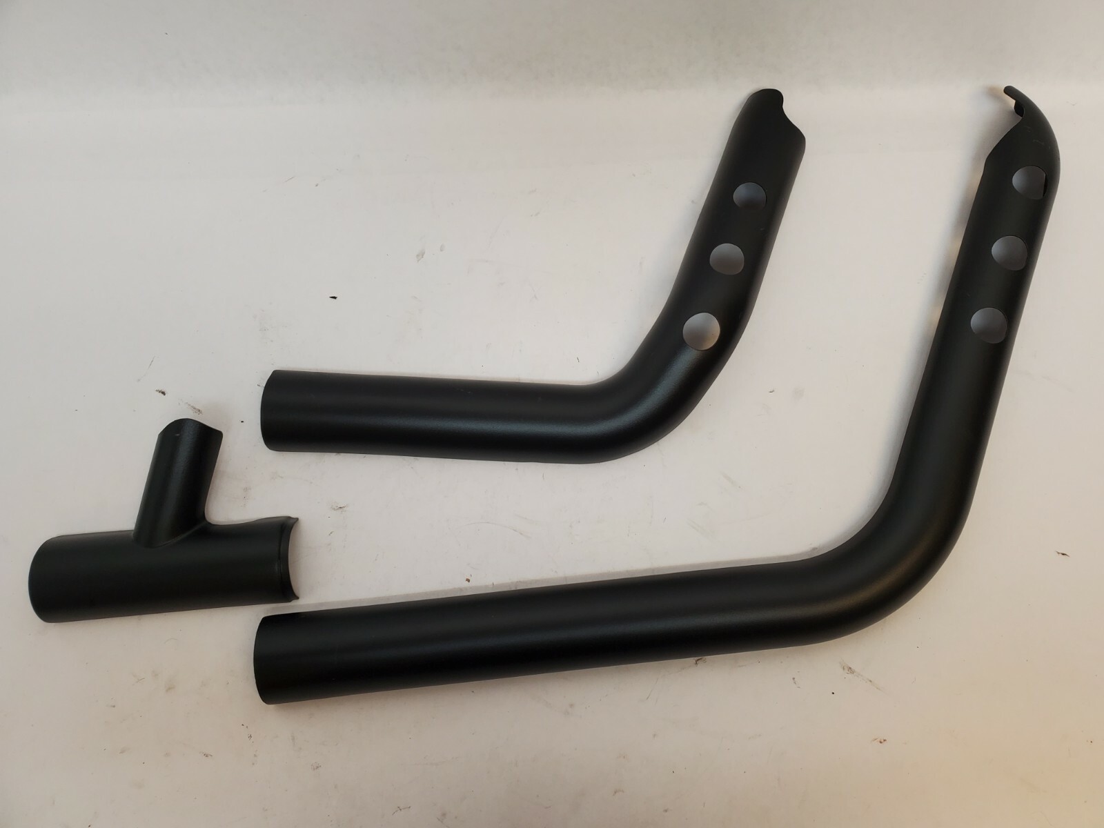 OEM 2018 UP HARLEY DAVIDSON FXBB STREET BOB BLACK HEADER PIPE HEAT SHIELDS