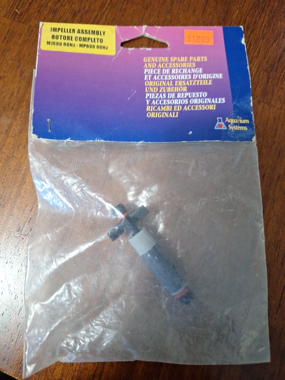 Aquarium Systems Impeller Assembly MJ500 60Hz-MP600 60Hz
