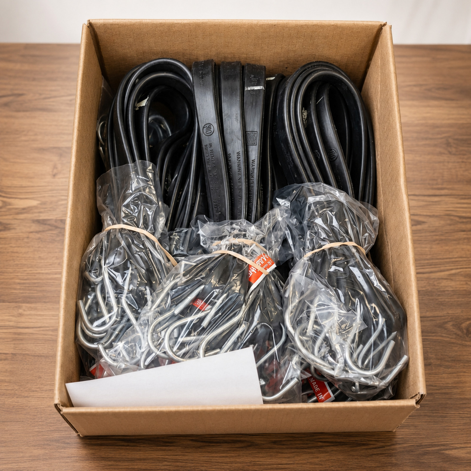 50 Pack 21" Natural Rubber Tarp Straps Bungee Cords Truck Trailer Tie Down