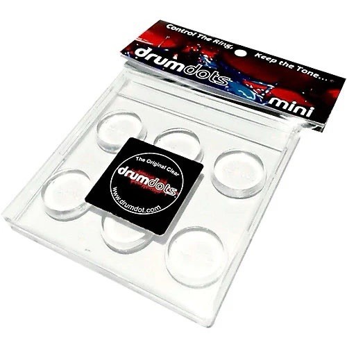 Drum Dots Mini Clear Damper Pads - Pack of 6