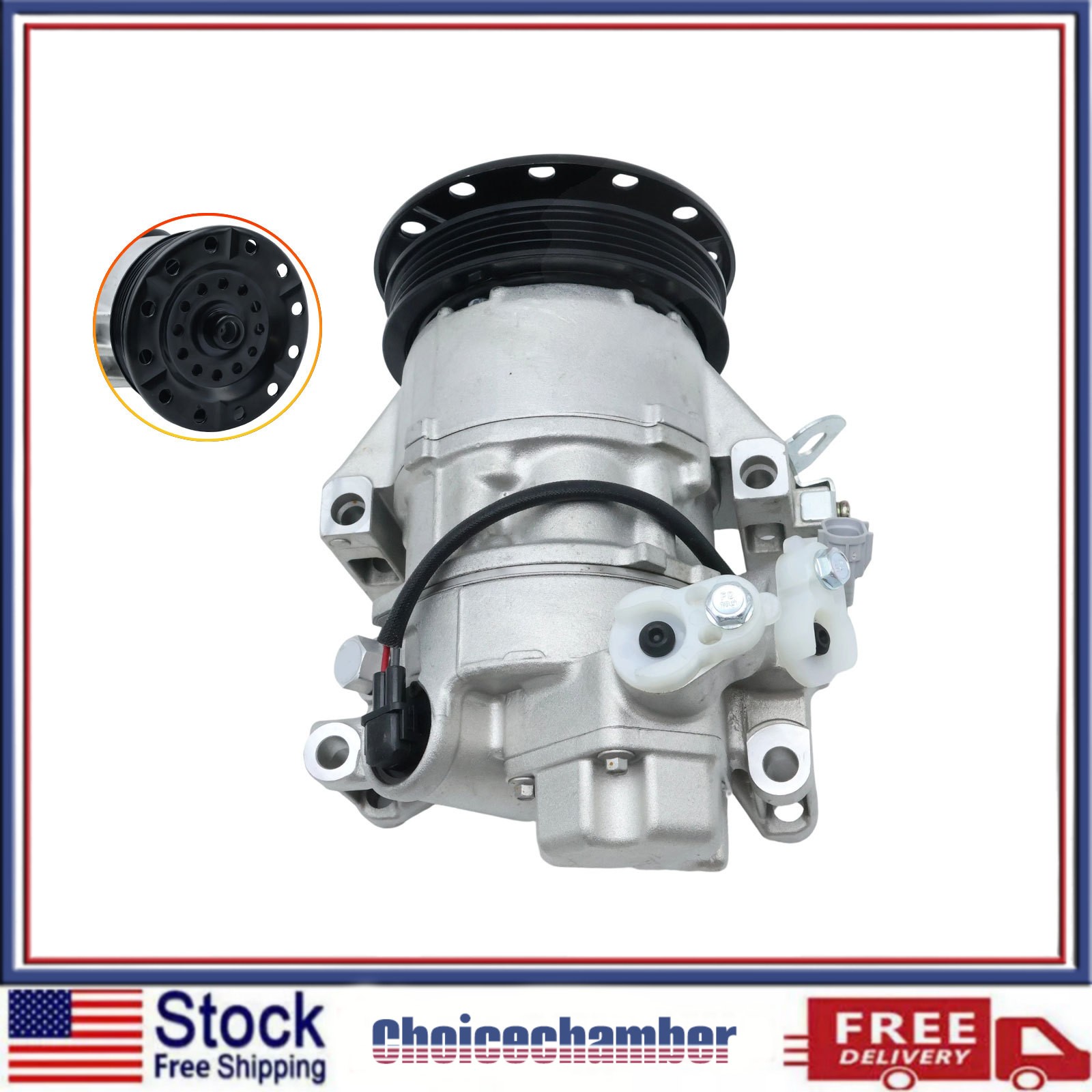 Fits Toyota yaris 1.3 5SER09C AC A/C Compressor 4PK