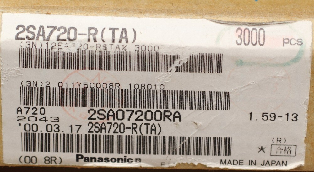 10pcs 2SA720 -R Panasonic PNP Transistors TO-92
