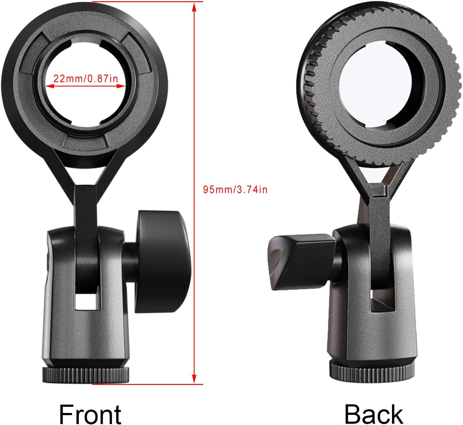 LUORNG Condenser Microphone Holder Standard Interface Thread Compatible