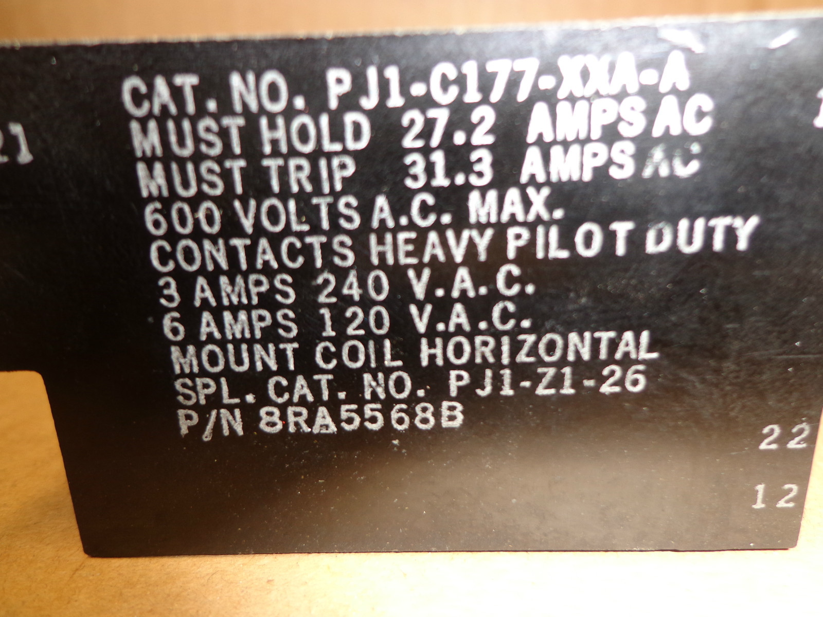 ~Discount HVAC~ HN69XZ568 - Heinemann Overload Relay PJ1-Z1-26