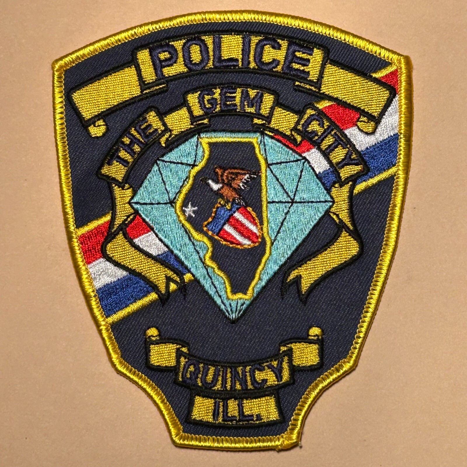Quincy Illinois Police Patch ~ The Gem City