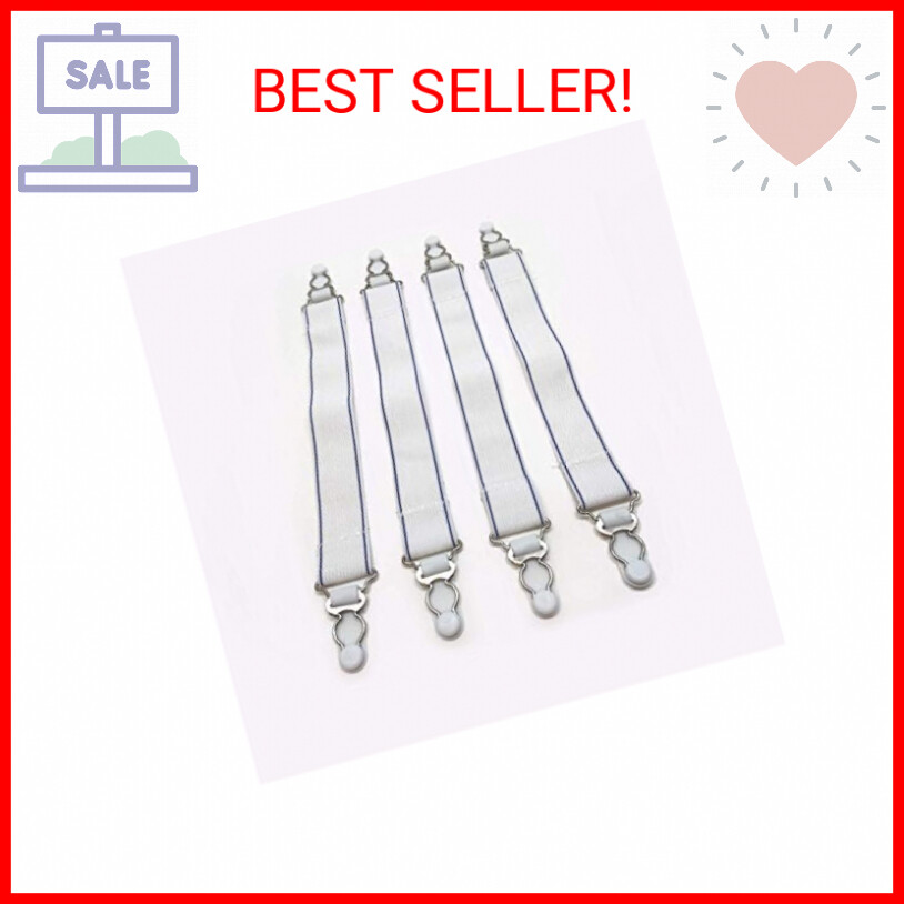 Fresh Ideas Bed Sheet Straps, For Use With All Fitted Sheet Sizes, 4-Pack