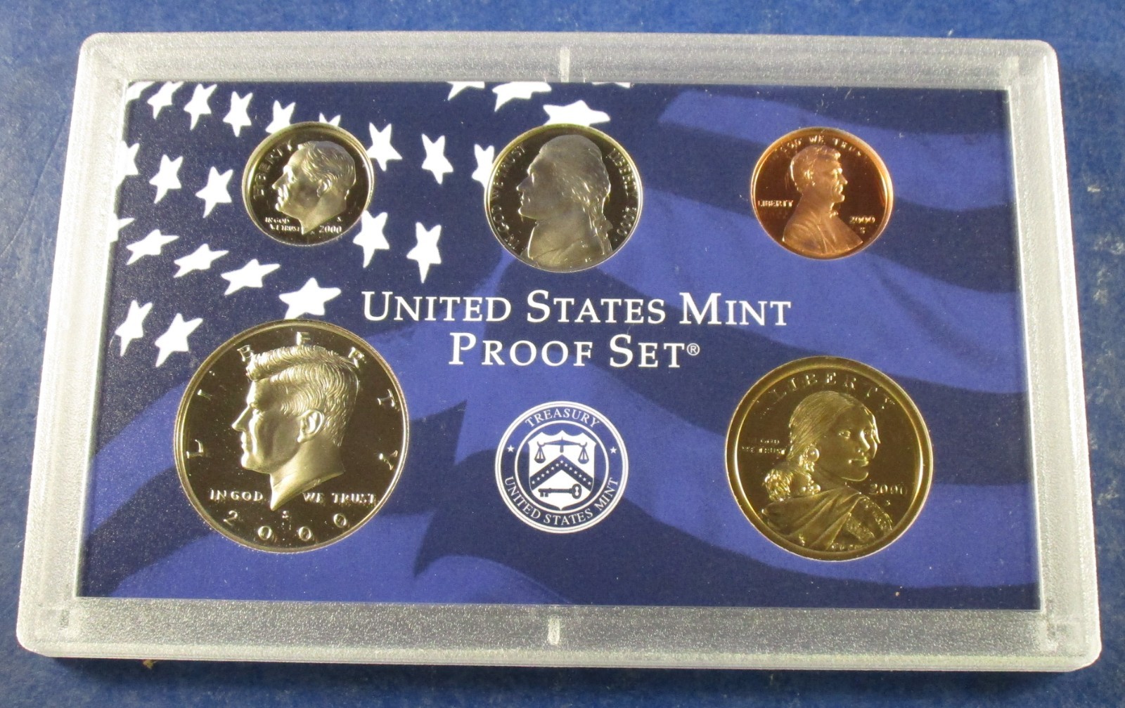 2000 Clad Proof Set w/ OGP - 10 Coins (03)