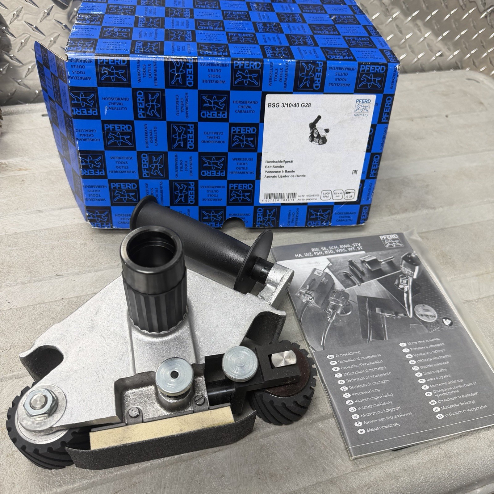 PFERD BSG 3/10/40 G28 Belt Sander Attachment 86400138 New Open Box