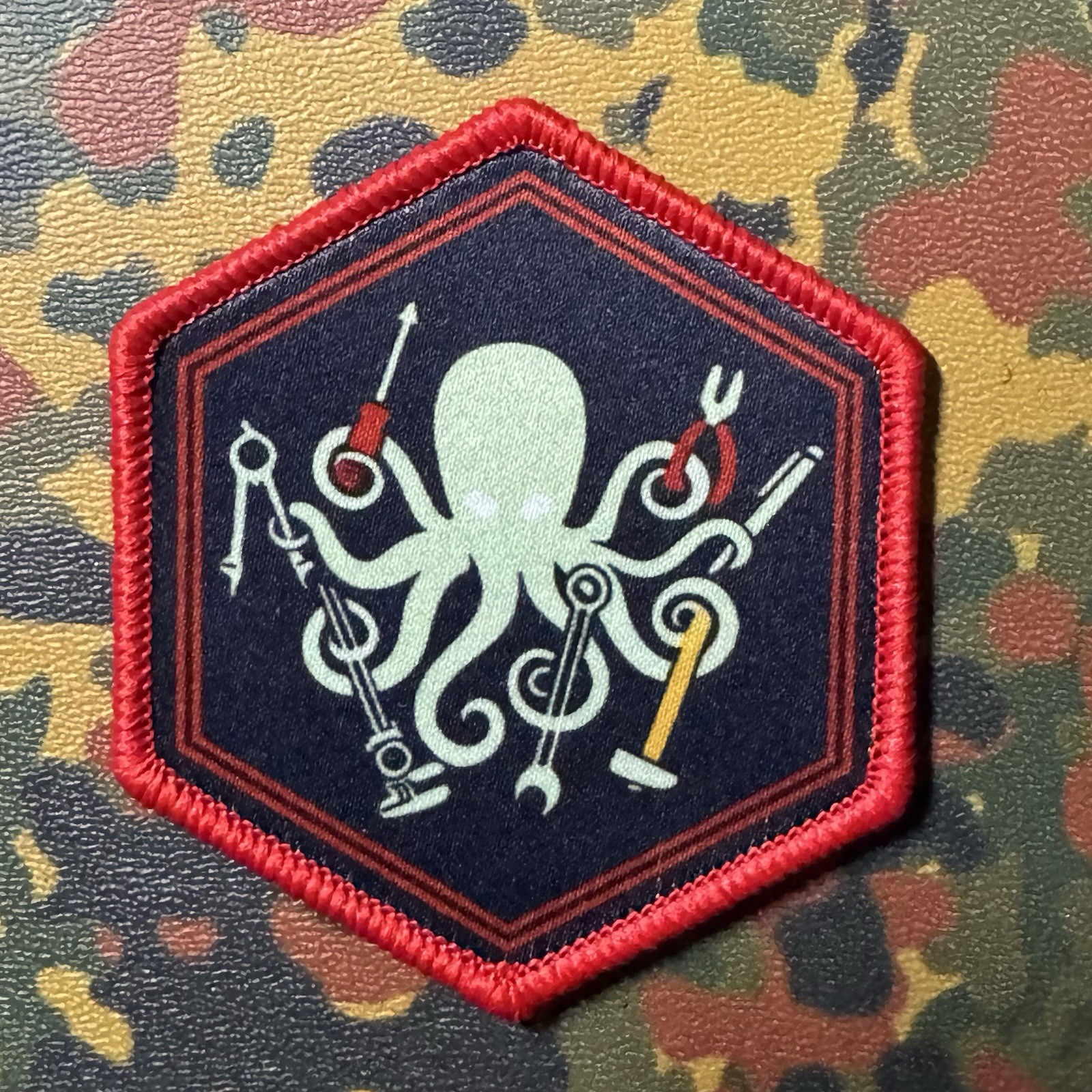 SPD DIY Kraken LTD ED Printed Morale Patch Hook/Loop OCTOPUS PDW