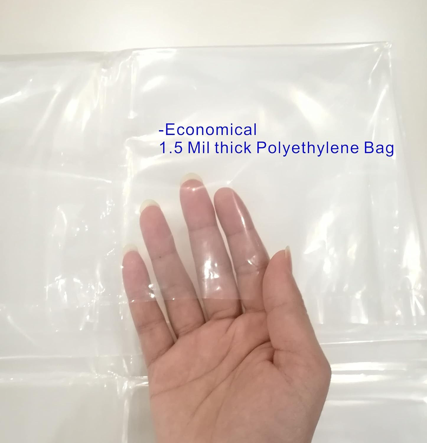 Lightweight Twin/Full Mattress Bag - Clear Polyethylene Storage Solution