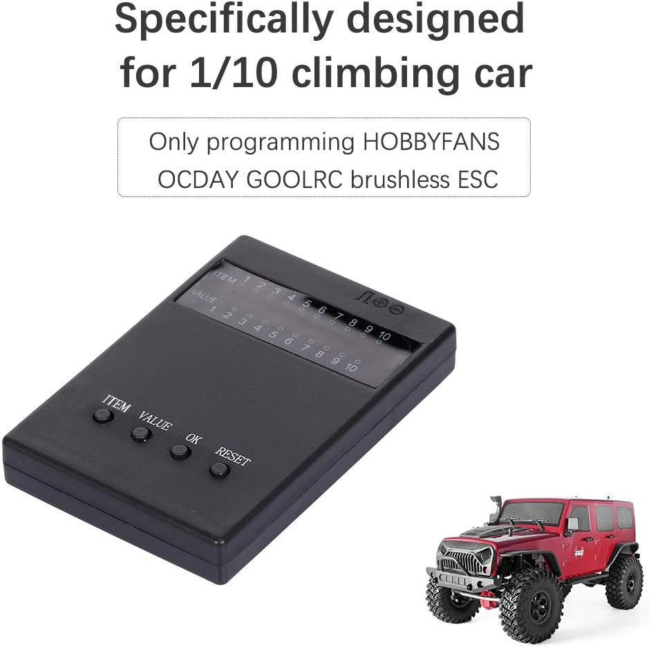 Programming Card for RC Car Brushless ESC Electronic Speed Controller
