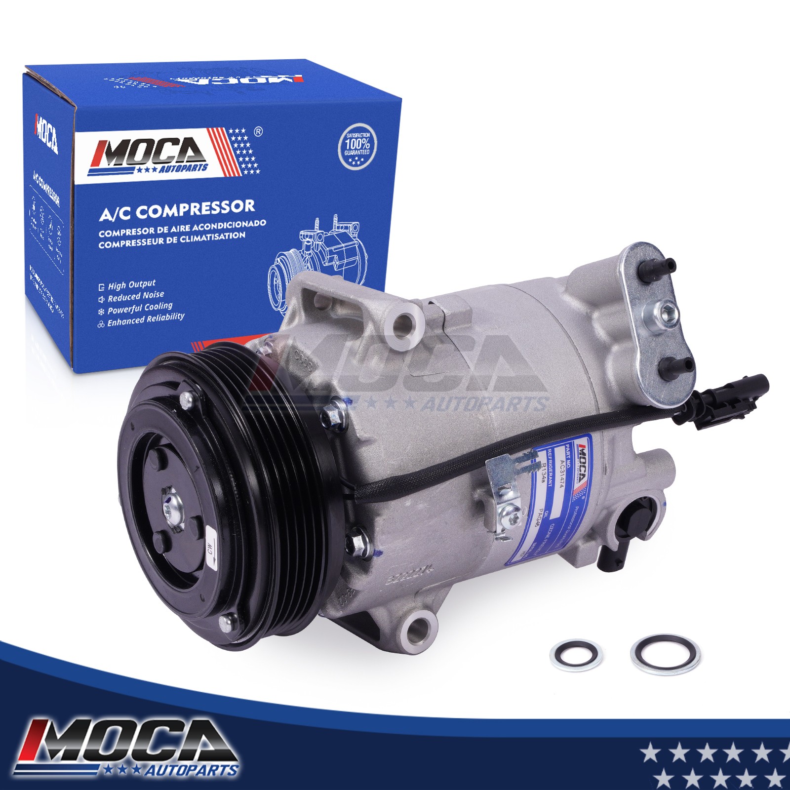 AC Compressor W/Clutch for 12-16 Chevrolet Cruze 2016 Cruze Limited Turbocharged