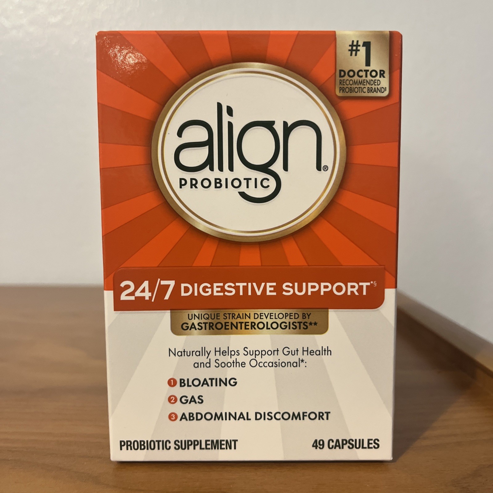 Align Probiotic Digestive Support Probiotic Supplement, 49 Capsules, Exp 8/2027