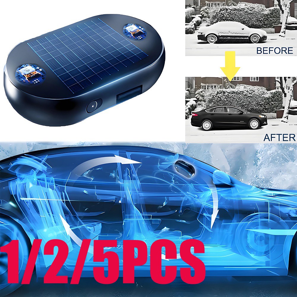 Antifreeze Snow Removal Device  Solar Car Windshield Snow Remover Defroster
