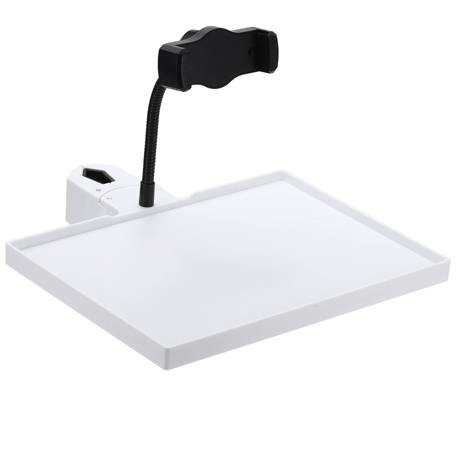 Microphone Stand Tray 8.9x6.5in Microphone Stand Plastic Tray White