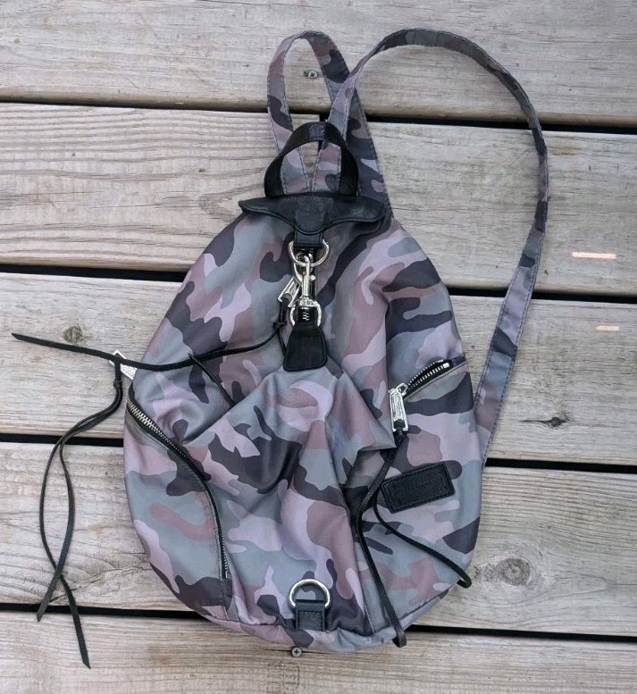 Rebecca Minkoff Julian Nylon Backpack Camo EUC