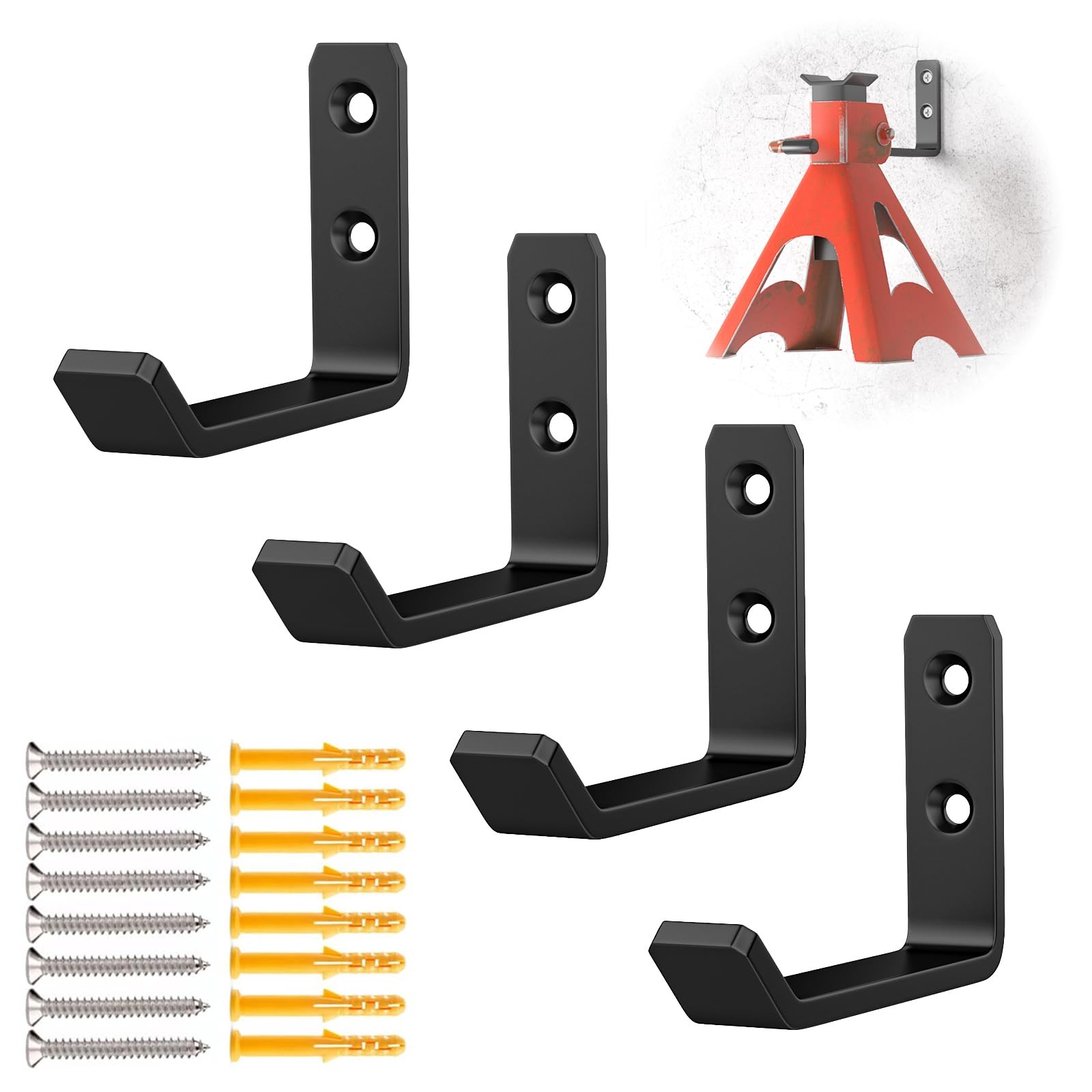lcusepu Jack Stand Wall Mount Organizer, Car Stands Hooks for...