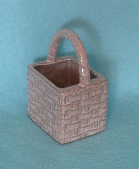 Vintage Ceramic Pottery Basket