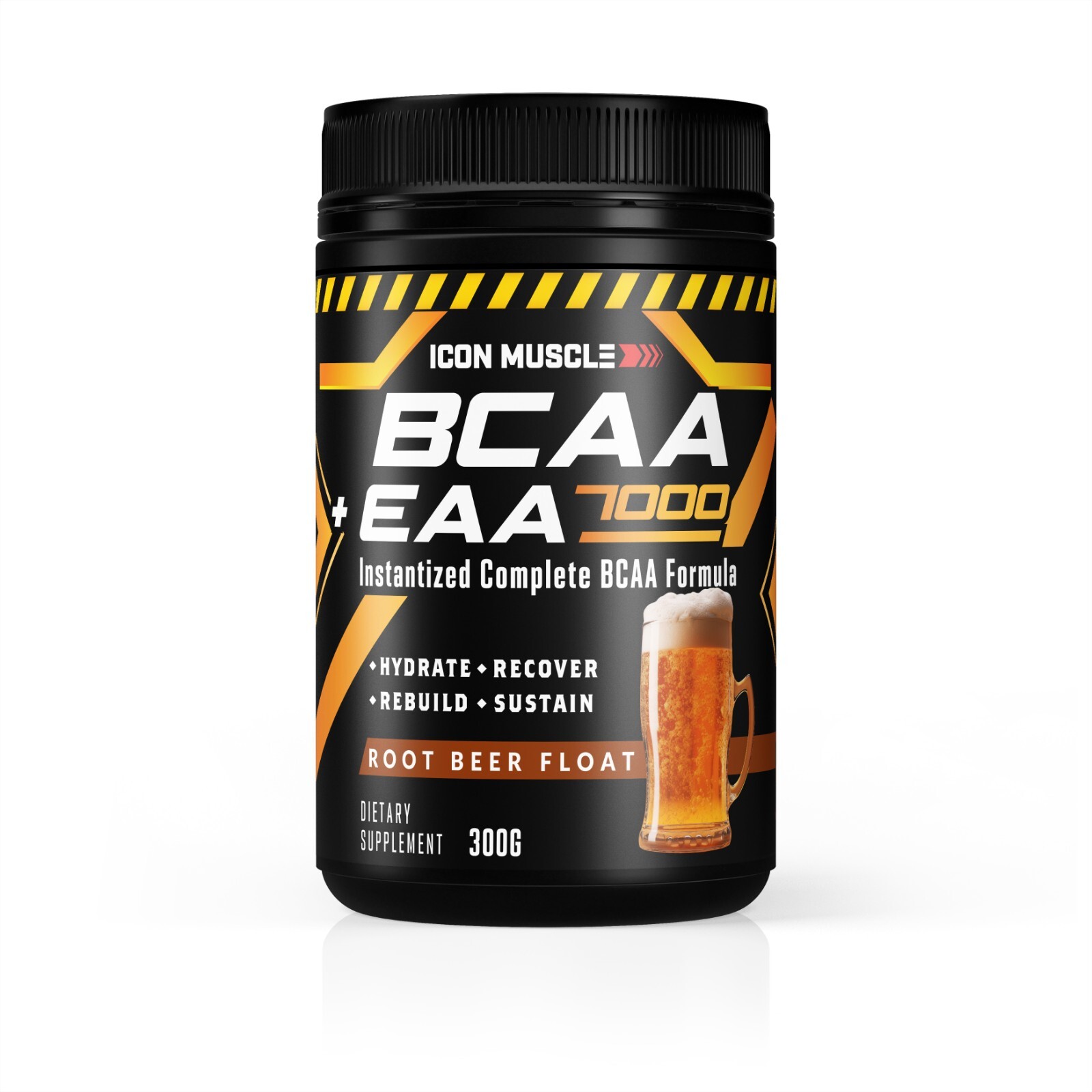 Icon Muscle BCAA+EAA 7000 Branched Chain Amino Acid Powder Intra Post Workout