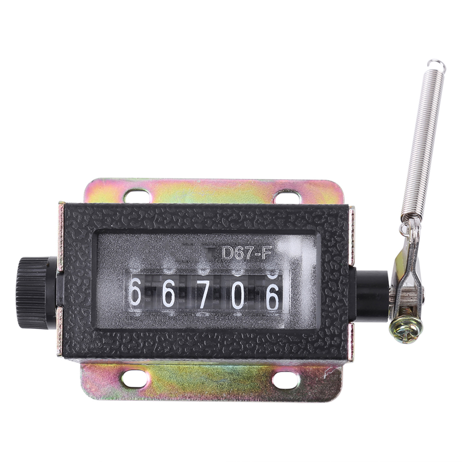 D67‑F 5 Digit Mechanical Resettable Manual Hand Pull Stroke Tally Counter
