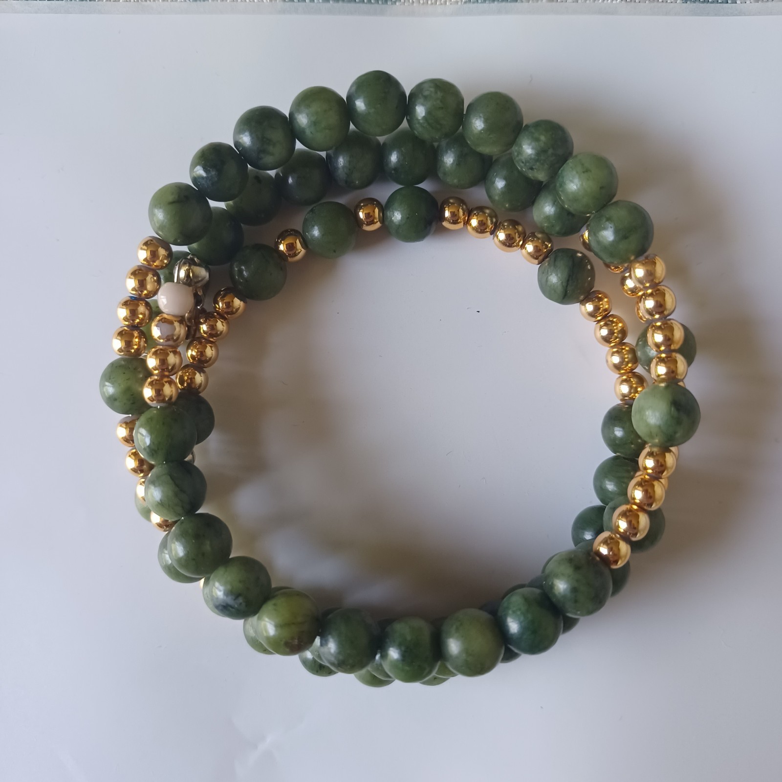 Prehnite Wire Wrap Bracelet