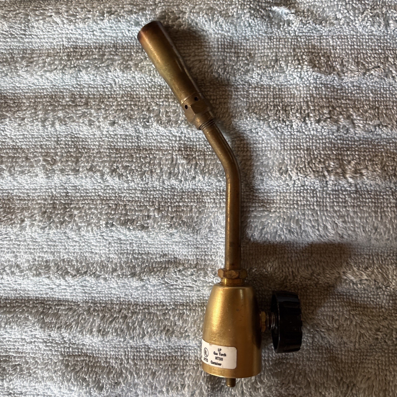 Turner HT 511 Brass Propane Blow Torch Nozzle /w Control Knob EUC