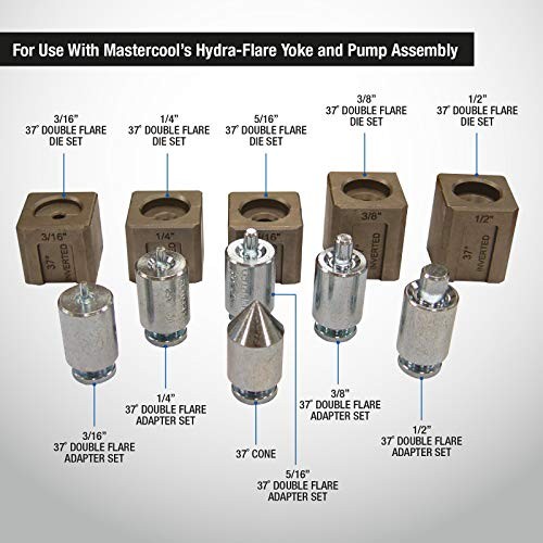 (71098 Silver 37 Degree Hydraulic Flaring Tool Adapter Set