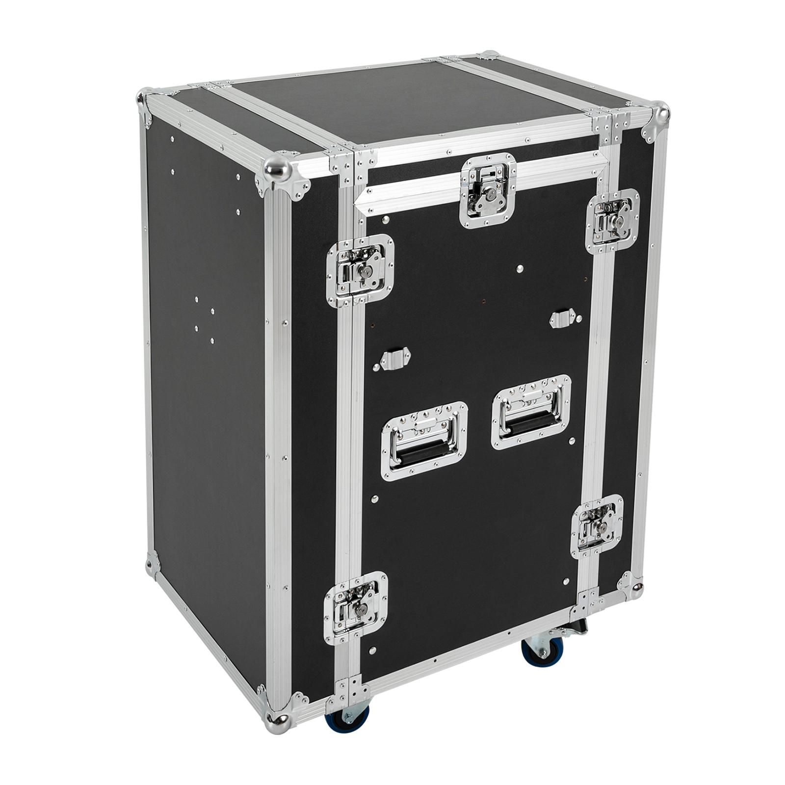 14U PA DJ Rack DJ Cabinet with 2 Table Tops Network Pro Stereo Rack with 4 Wheel