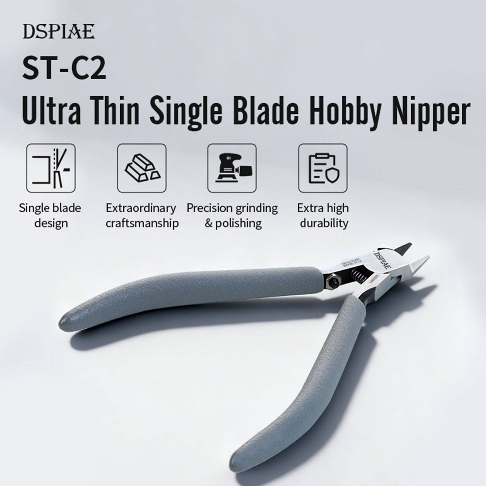 DSPIAE Photoetch Bending Pliers - ST-C2 Model - Edge-less Precision Tool yriS