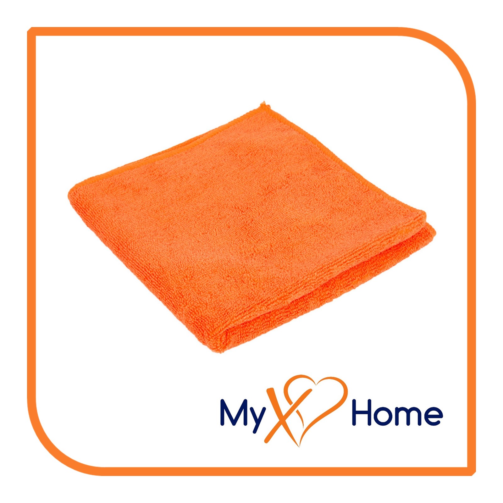 12 x 12 Orange Microfiber Towel(s) by MyXOHome