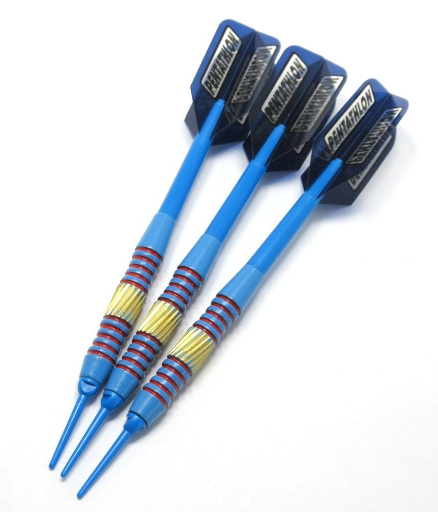 Red Devils - 18g Soft Tip Darts - + Extra Set + Accessory Case - Tracked
