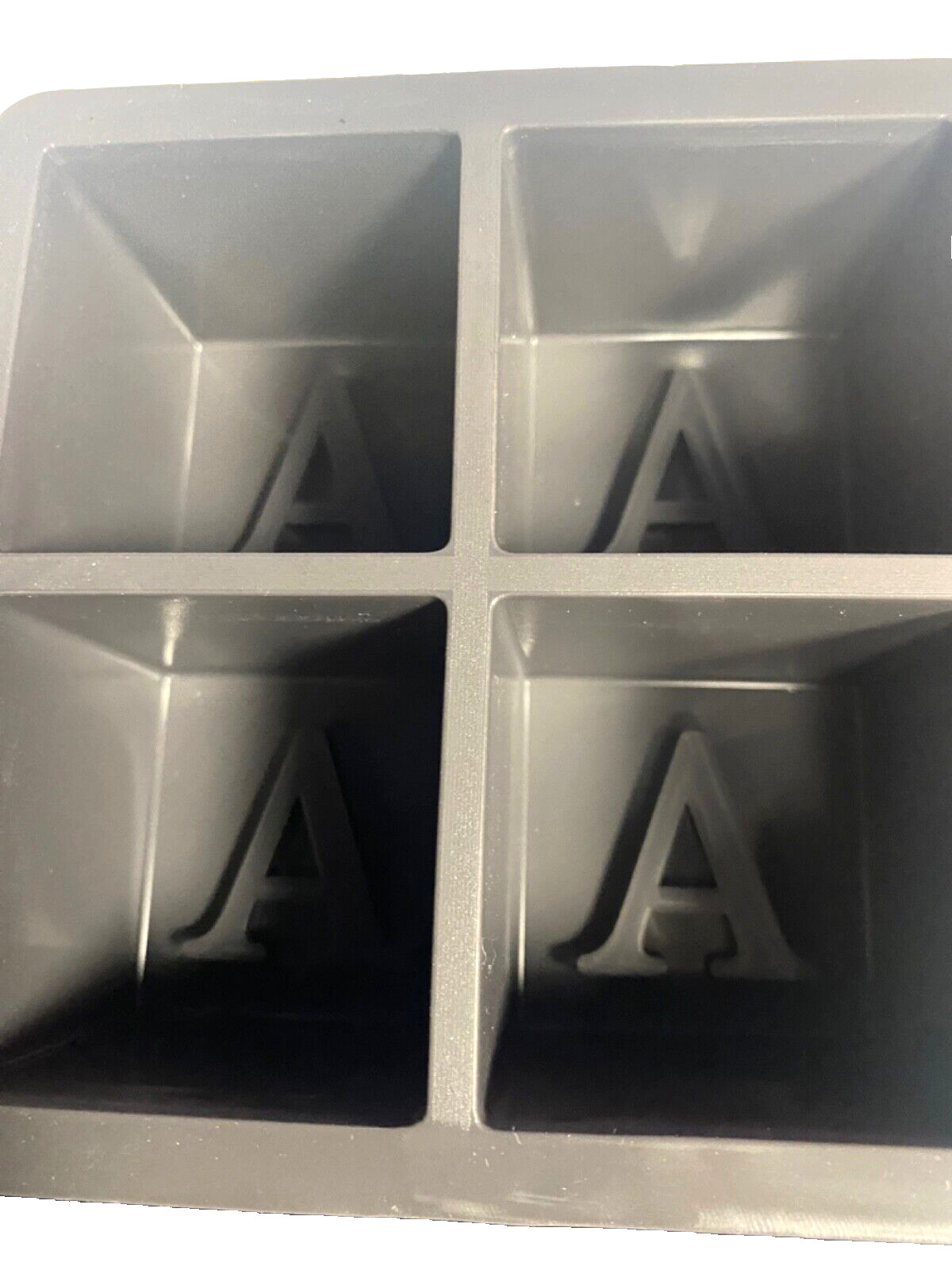 Letter A Monogram Ice Cube Mold Custom Ice Cube Mold 2 Inch Big Initials Silicon