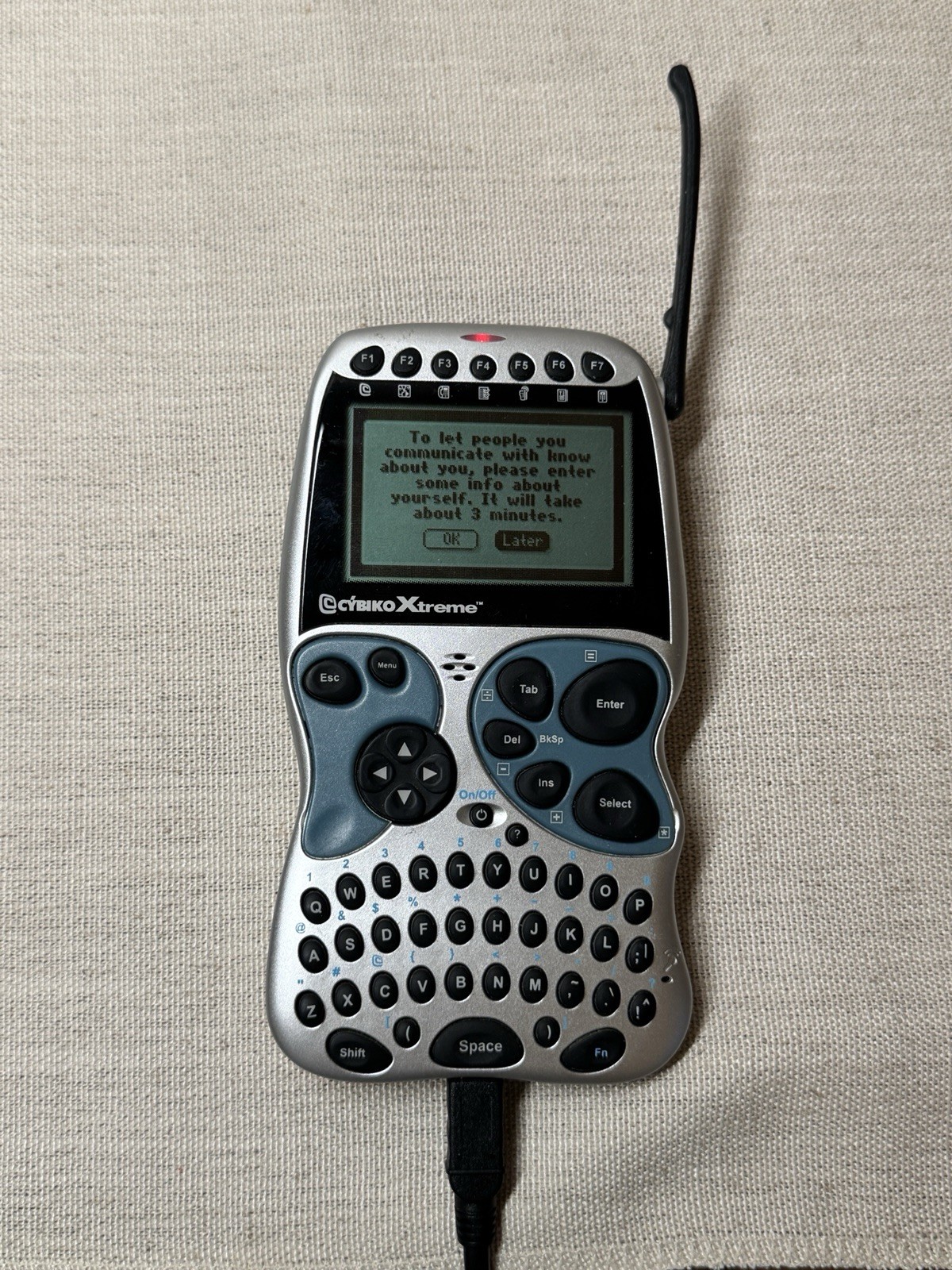 Rare Cybiko Xtreme Wireless Intertainment Vintage Computer - Working w/ Extra