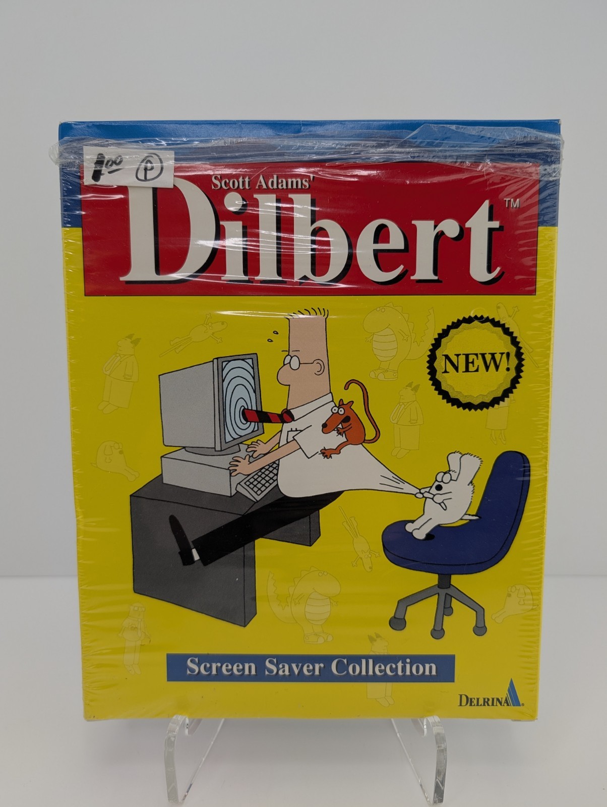 Vintage 1994 Screen Saver Collection Scott Adams Dilbert Windows Comic In Box