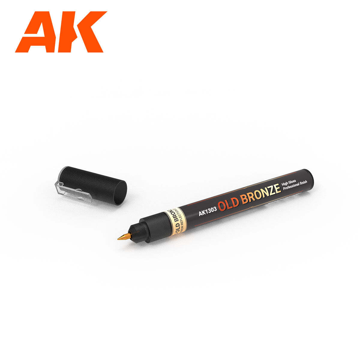 AK Interactive AK1303 Metallic Liquid Markers Old Bronze 1mm - US