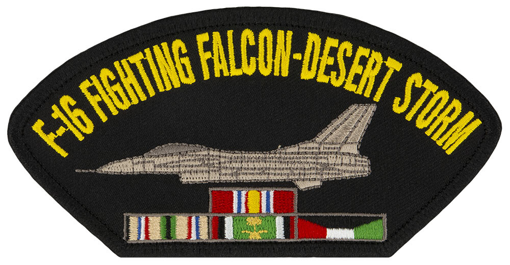F-16 Fighting Falcon - Desert Storm Veteran - Embroidered Patch (0030P) 17211