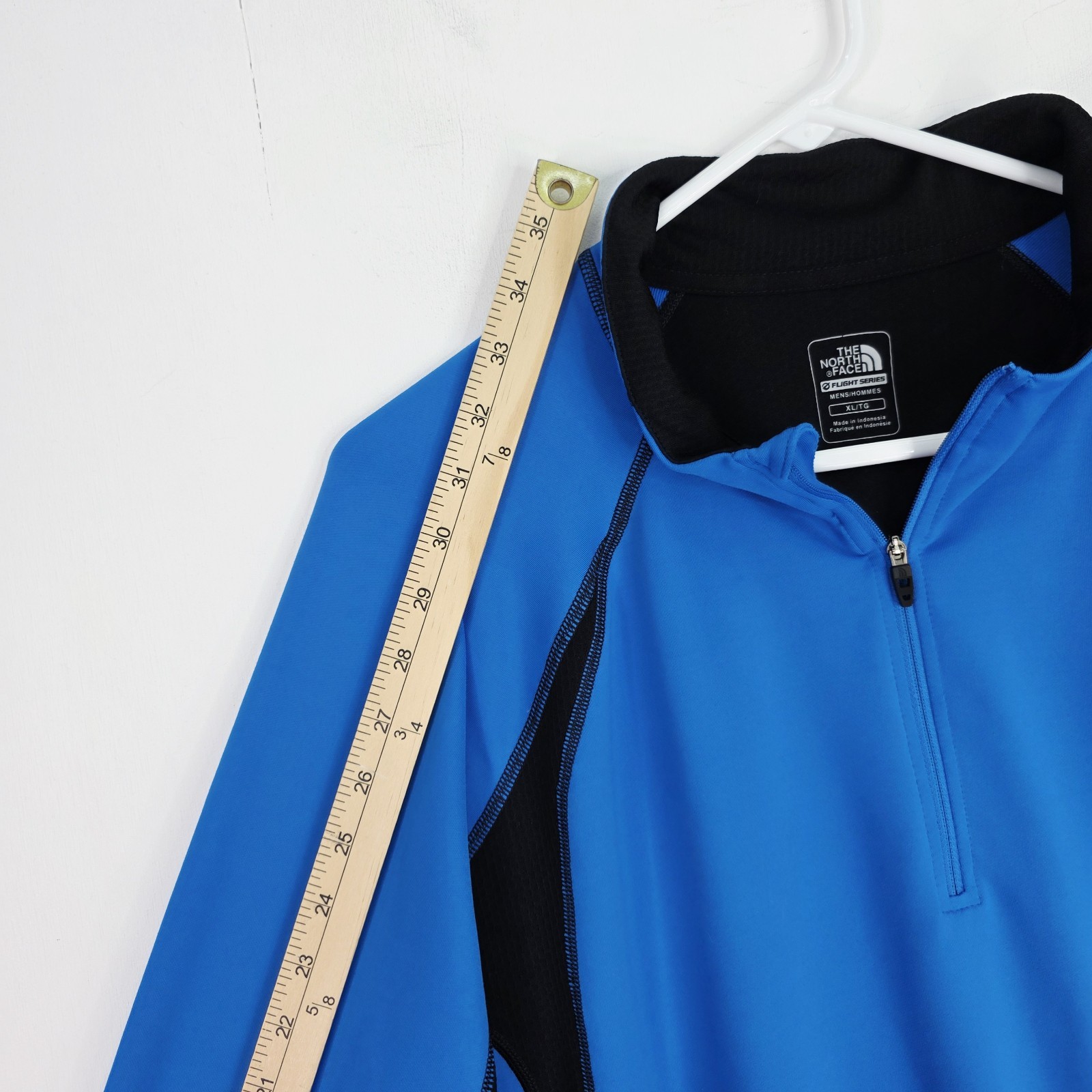 The North Face Sweater Men XL Blue Flight Series Quarter Zip Pullover Read