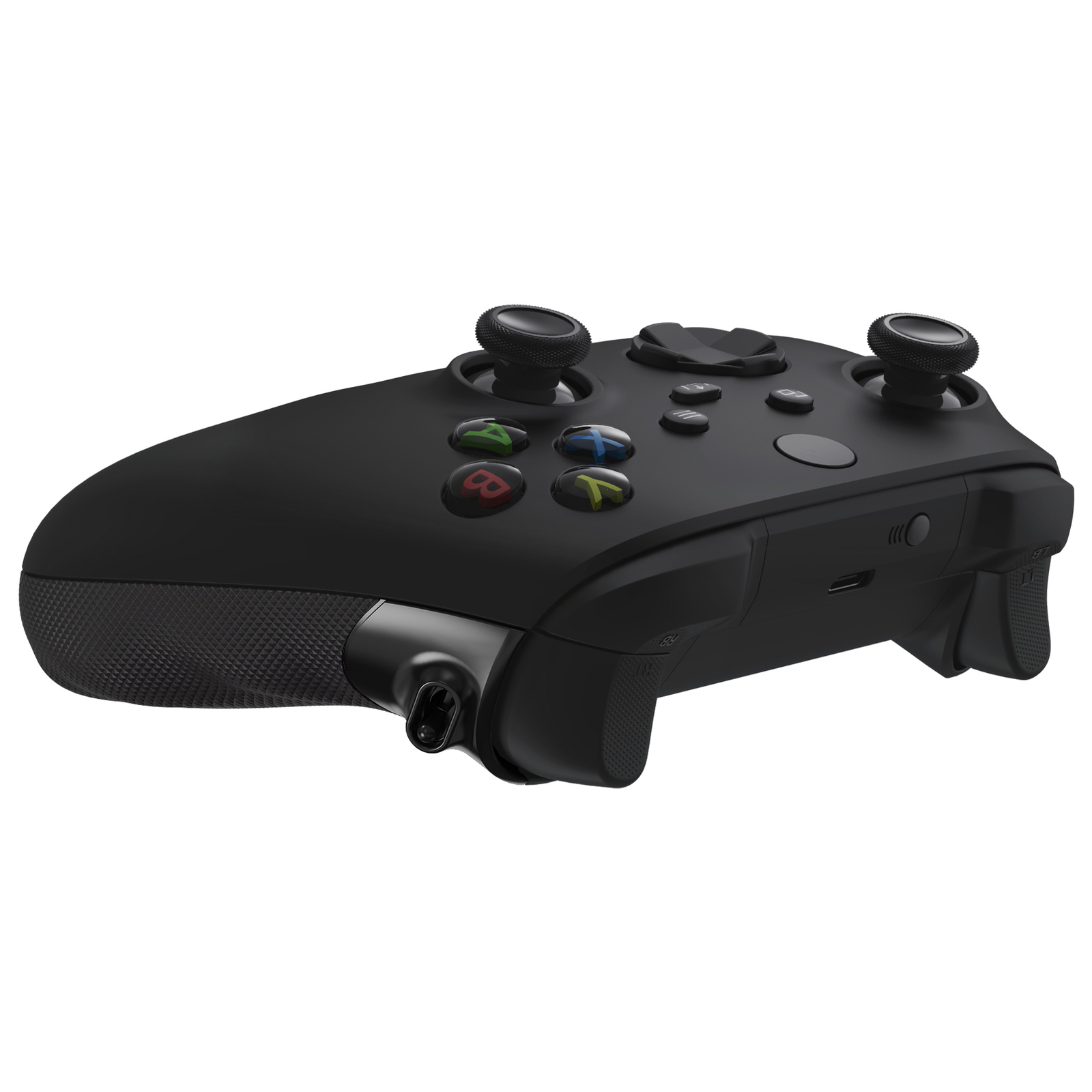 Anti-Slip Side Rails Grips Trigger Stop Kit for Xbox Series X/S Controller Black