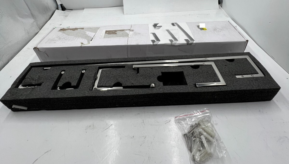 G124-4MM-SS 4 Piece Bathroom Hardware  100511C, XSDD009511, FA-US Durable