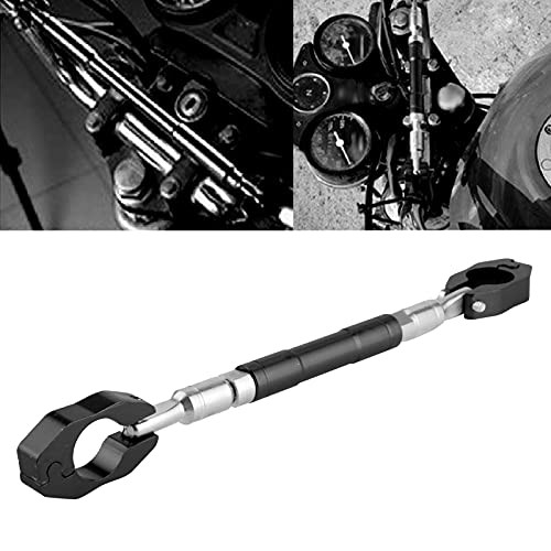 22mm Handlebar Crossbar, Universal 7/8in Adjustable, Black Aluminum black