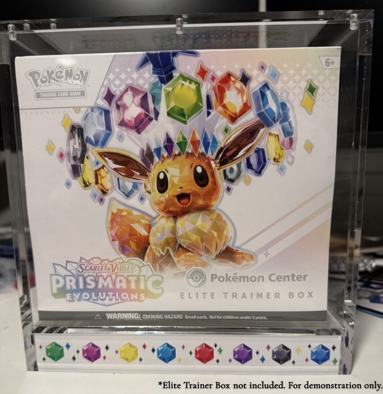 LIMITED EDITION Acrylic Case For Prismatic Evolutions Elite Trainer Box ETB