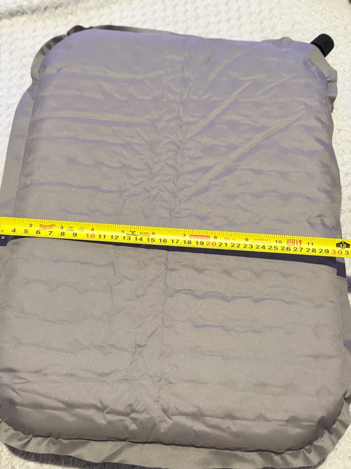 Backpacking Inflatable Sleeping Pad with Measuring Tape