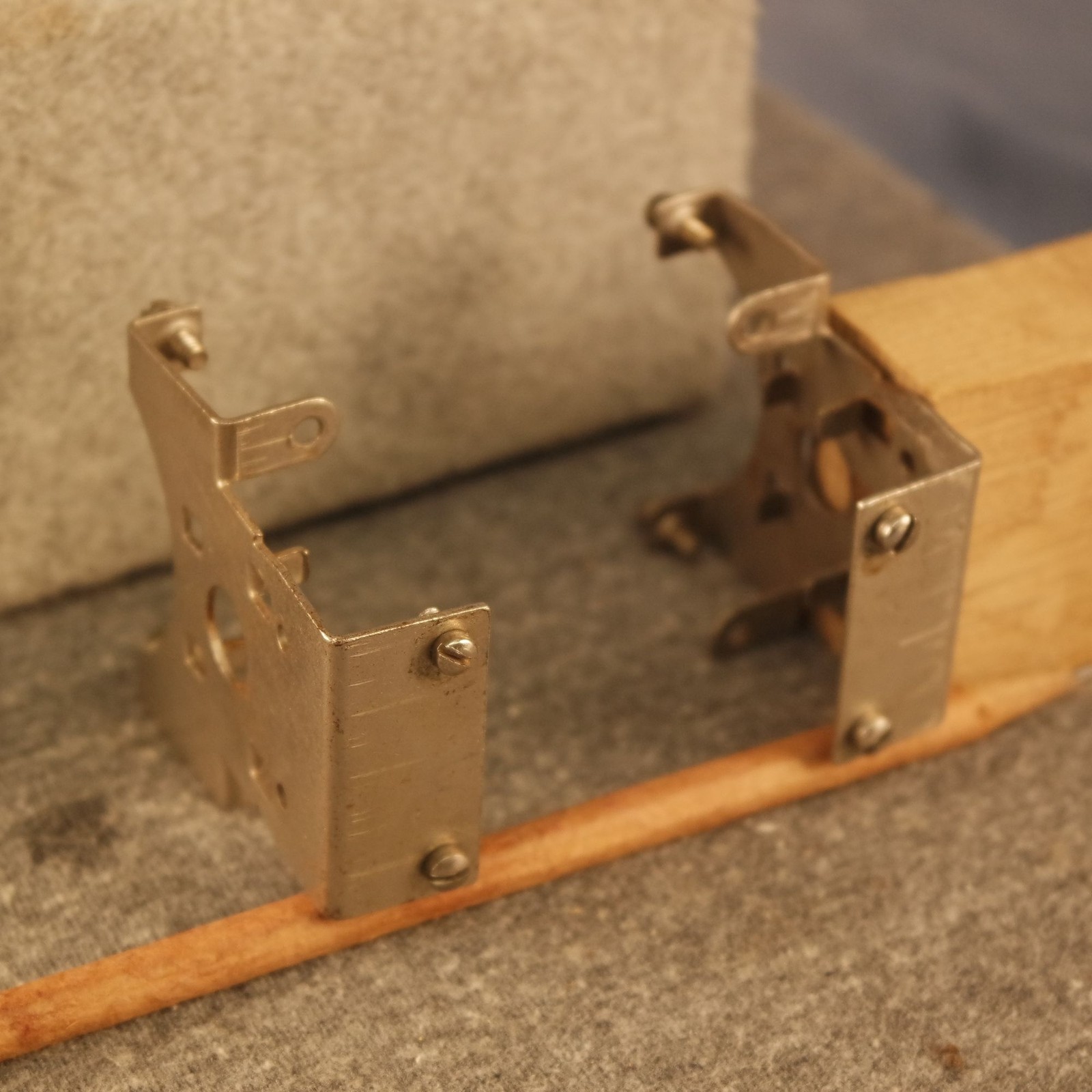 1924 RCA Radiola III Front Panel With Tube & Transformer Mounting Brackets